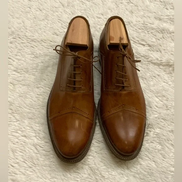 Allen Solly Tan Leather Oxfords - Picture 2 of 8